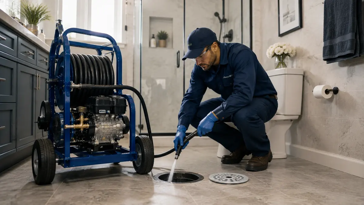 Bathroom Drain Hydro Jetting in Murrieta