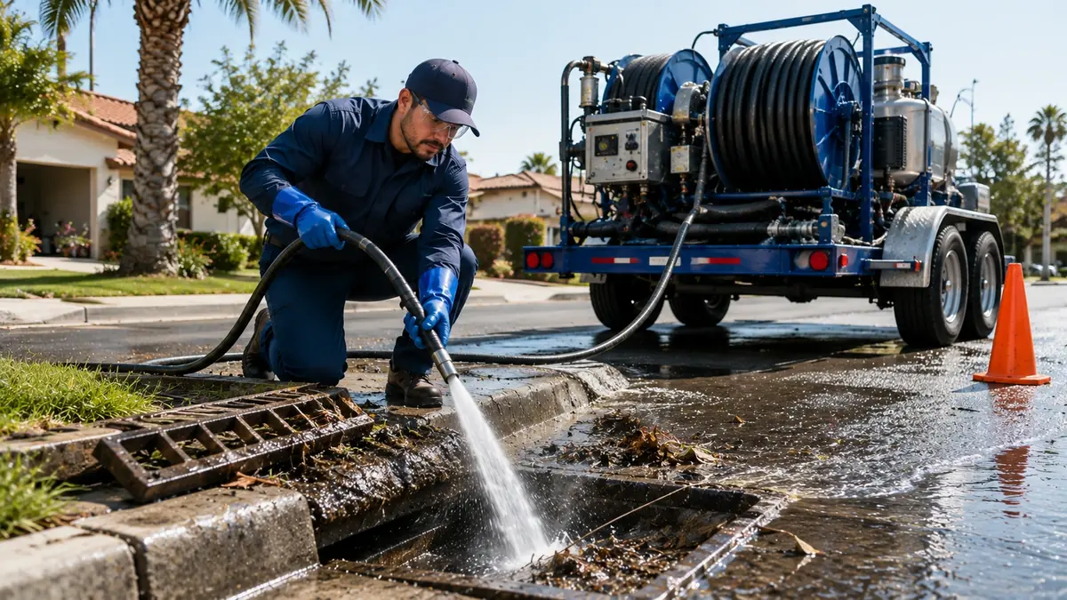 Storm Drain Hydro Jet Cleaning in Murrieta