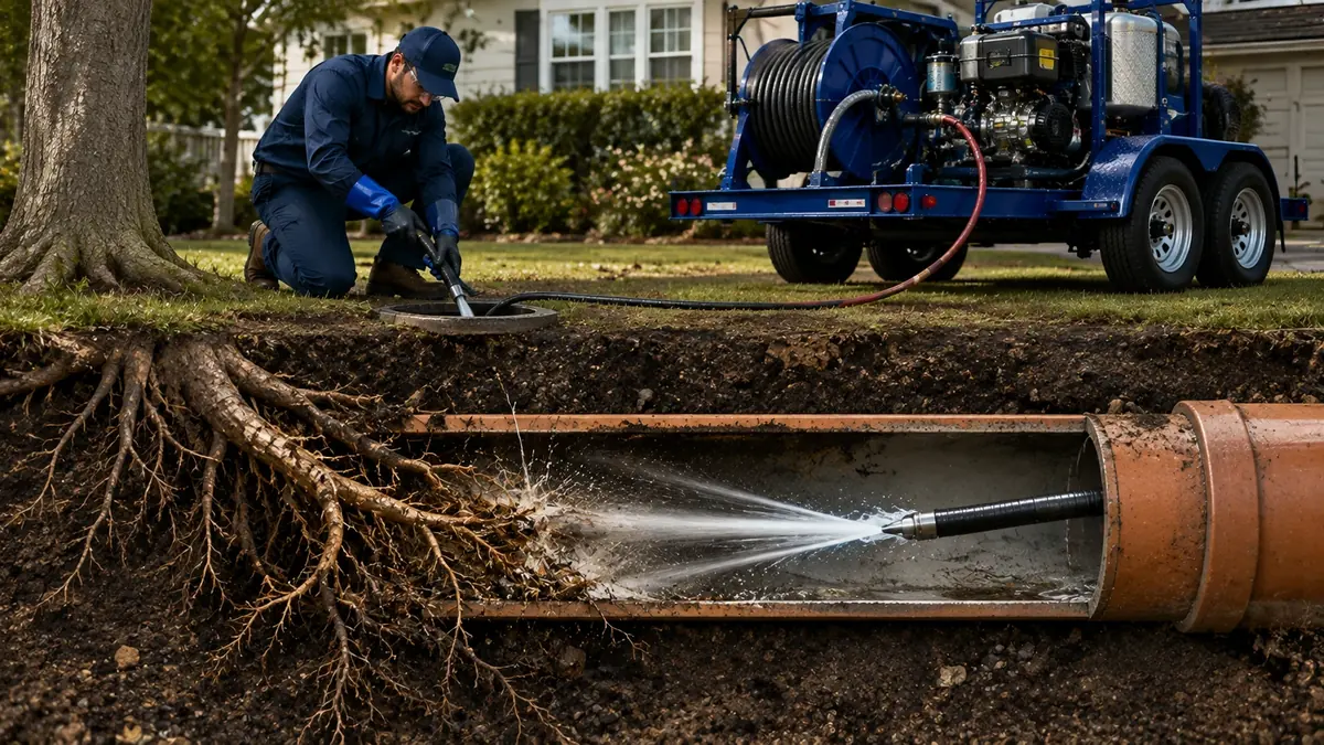 Tree Root Removal with Hydro Jetting in Murrieta